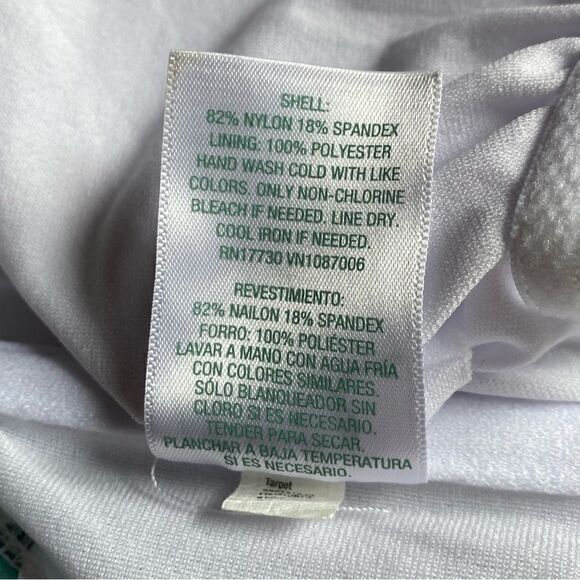 Kona Sol Swimsuit One Piece Green White Polka Dot Shelf Bra Women’s Size Medium - Picture 10 of 10